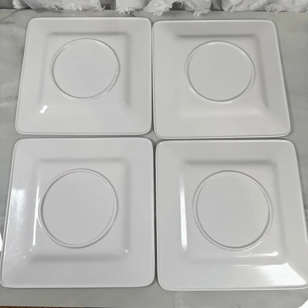 Laurie Gates Tropicalla Square Melamine Dinner Plates Tropical‎ Patio Set of 4